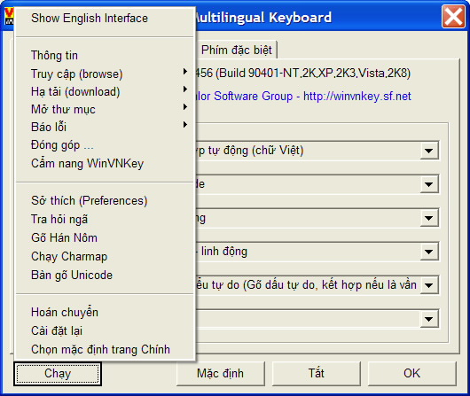 Bàn gõ chữ Unicode của WinVNKey Image001