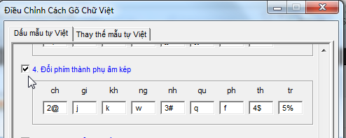 Cách gõ phụ âm kép bằng một phím Image008